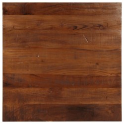 Dessus de table 90x90x3,8 cm carré bois massif de récupération 