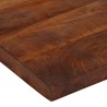 Dessus de table 90x90x3,8 cm carré bois massif de récupération 