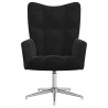 Chaise de relaxation Noir Velours 