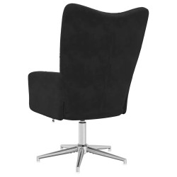 Chaise de relaxation Noir Velours 