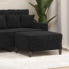 Repose-pied Noir 70x55x41 cm Velours 