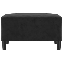 Repose-pied Noir 70x55x41 cm Velours 