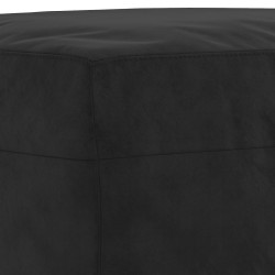 Repose-pied Noir 70x55x41 cm Velours 
