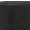 Repose-pied Noir 70x55x41 cm Velours 