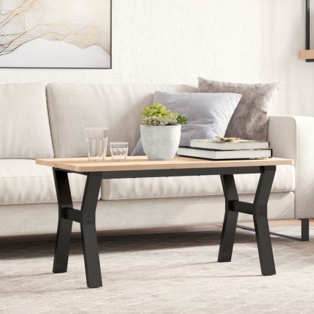 Pieds de table basse cadre en Y 80x40x43 cm acier 