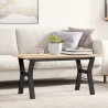 Pieds de table basse cadre en Y 80x40x43 cm acier 