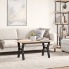 Pieds de table basse cadre en Y 80x40x43 cm acier 