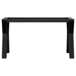 Pieds de table basse cadre en Y 80x40x43 cm acier 