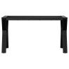 Pieds de table basse cadre en Y 80x40x43 cm acier 
