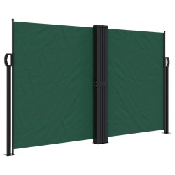 Auvent latéral rétractable vert foncé 140x1200 cm 