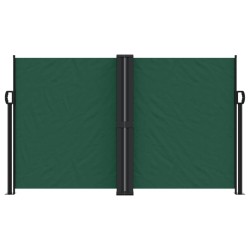 Auvent latéral rétractable vert foncé 140x1200 cm 