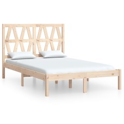 Cadre de lit Bois de pin massif 140x200 cm 
