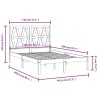 Cadre de lit Bois de pin massif 140x200 cm 