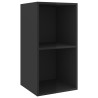 Ensemble de meubles TV 3 pcs Noir brillant Bois d'ingénierie 