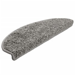Tapis d'escalier 10 pcs 65x21x4 cm Gris 