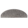 Tapis d'escalier 10 pcs 65x21x4 cm Gris 