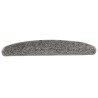 Tapis d'escalier 10 pcs 65x21x4 cm Gris 