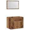 Ensemble de meubles salle de bain 2 pcs bois d'ingénierie 