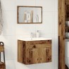 Ensemble de meubles salle de bain 2 pcs bois d'ingénierie 
