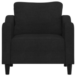 Fauteuil Noir 60 cm Tissu 