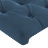 Tête de lit à LED Bleu foncé 93x16x118/128 cm Velours 