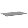 Coussin de banc de jardin gris 180x(50+50)x7 cm tissu oxford 