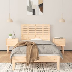 Tête de lit murale 81x3x63 cm Bois massif de pin 
