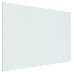 Plaque de verre pour cheminée rectangulaire 80x60 cm 