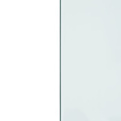 Plaque de verre pour cheminée rectangulaire 80x60 cm 