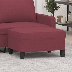 Repose-pied Rouge bordeaux 70x55x41 cm Tissu 