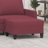 Repose-pied Rouge bordeaux 70x55x41 cm Tissu 