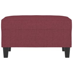 Repose-pied Rouge bordeaux 70x55x41 cm Tissu 