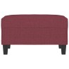Repose-pied Rouge bordeaux 70x55x41 cm Tissu 