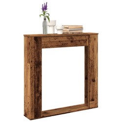 Cadre de cheminée vieux bois 100x20x100 cm bois d'ingénierie 