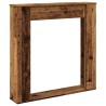 Cadre de cheminée vieux bois 100x20x100 cm bois d'ingénierie 