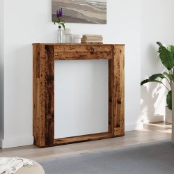 Cadre de cheminée vieux bois 100x20x100 cm bois d'ingénierie 