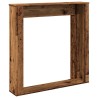 Cadre de cheminée vieux bois 100x20x100 cm bois d'ingénierie 