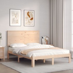 Cadre de lit sans matelas 120x200 cm bois de pin massif 