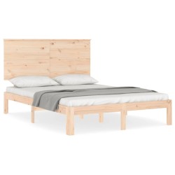 Cadre de lit sans matelas 120x200 cm bois de pin massif 