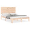 Cadre de lit sans matelas 120x200 cm bois de pin massif 