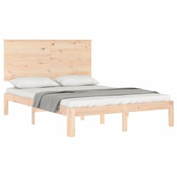 Cadre de lit sans matelas 120x200 cm bois de pin massif 