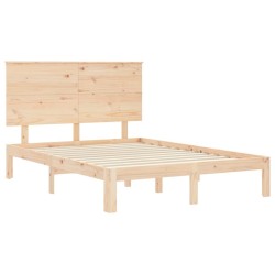 Cadre de lit sans matelas 120x200 cm bois de pin massif 