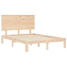 Cadre de lit sans matelas 120x200 cm bois de pin massif 