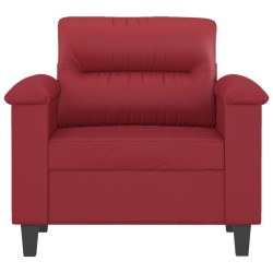 Fauteuil Rouge bordeaux 60 cm Similicuir 