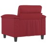 Fauteuil Rouge bordeaux 60 cm Similicuir 