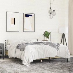 Cadre de lit sans matelas chêne sonoma 160x200 cm 
