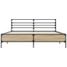 Cadre de lit sans matelas chêne sonoma 160x200 cm 