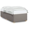 Cadre de lit sans matelas taupe 100x200 cm tissu 