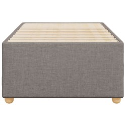Cadre de lit sans matelas taupe 100x200 cm tissu 