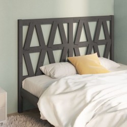 Tête de lit Gris 156x4x100 cm Bois massif de pin 